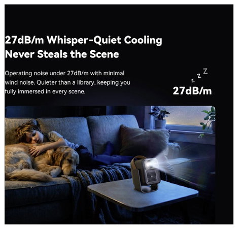 Wanbo Kivetítő Togo Pro LED 500 ANSI lumen 1920 x 1080 Full HD Beépített hangszóró, Automatikus fóku 13. kép