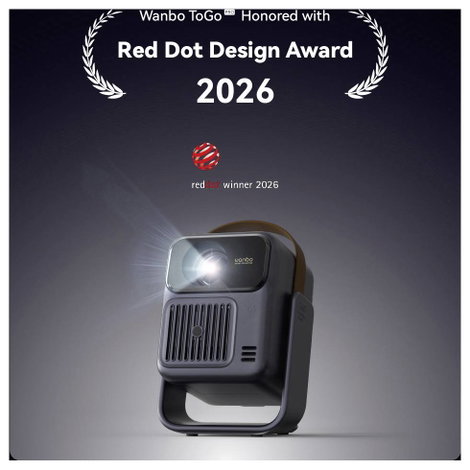 Wanbo Kivetítő Togo Pro LED 500 ANSI lumen 1920 x 1080 Full HD Beépített hangszóró, Automatikus fóku 2. kép
