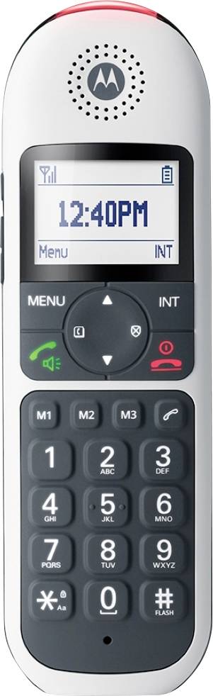 Motorola Big Keys Cordless Phone DECT mobil egység Szürke