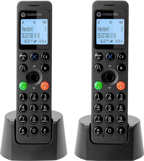 Motorola Design DECT Phone DECT mobil egység Fekete
