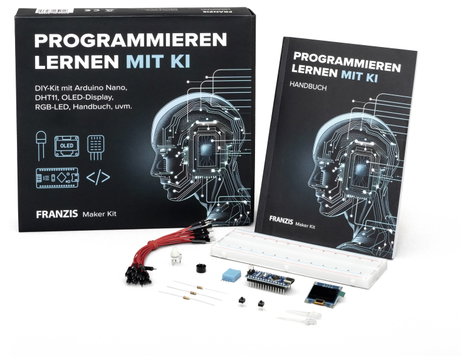 FRANZIS 67236 Kísérletek, Forrasztás, Programozás, Elektronika, Tanulás és iskola Maker Kit 14 éves 2. kép