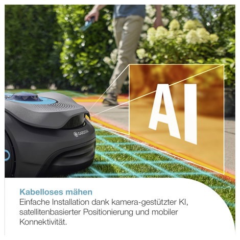GARDENA 19942-20 Mähroboter smart SILENO sense Fűnyíró robot Max. felület 600 m² 3. kép