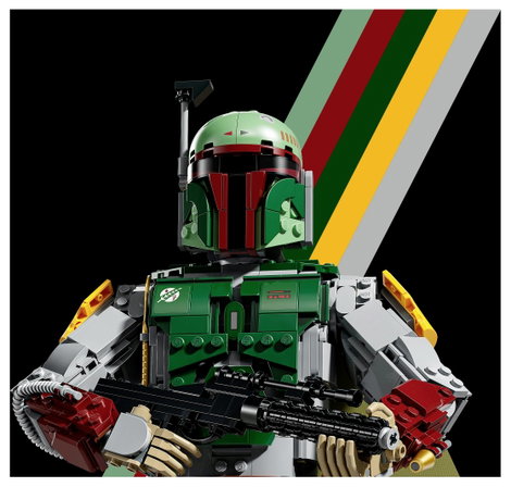 LEGO® STAR WARS™ 75455 Boba Fett™ összerakható és gyűjthető figura Szobadekoráció LEGO Fejvadász mi 4. kép