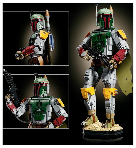 LEGO® STAR WARS™ 75455 Boba Fett™ összerakható és gyűjthető figura Szobadekoráció LEGO Fejvadász mi 5. kép