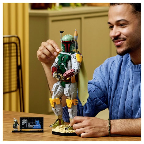 LEGO® STAR WARS™ 75455 Boba Fett™ összerakható és gyűjthető figura Szobadekoráció LEGO Fejvadász mi 7. kép