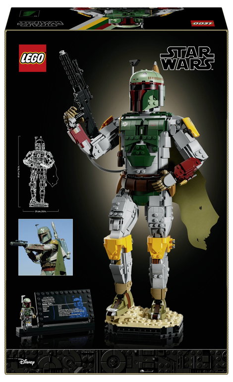 LEGO® STAR WARS™ 75455 Boba Fett™ összerakható és gyűjthető figura Szobadekoráció LEGO Fejvadász mi 8. kép