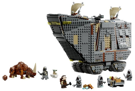 LEGO® STAR WARS™ 75453 Offworld Sandcrawler™ és Mudhorn összerakható játékjármű szerepjáték építőj 2. kép
