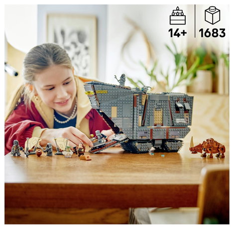 LEGO® STAR WARS™ 75453 Offworld Sandcrawler™ és Mudhorn összerakható játékjármű szerepjáték építőj 6. kép