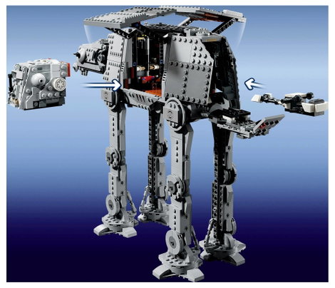 LEGO® STAR WARS™ 75454 AT-AT™, a Birodalmi Maradvány harcosa INT-4 képességgel építőjáték nagyszerű 4. kép