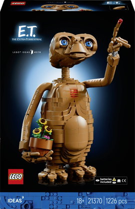 21370 LEGO® IDEAS E.T. the Extra-Terrestrial  Bauset für Erwachsene  Alien-Zimmerdeko  bewegliche Fi