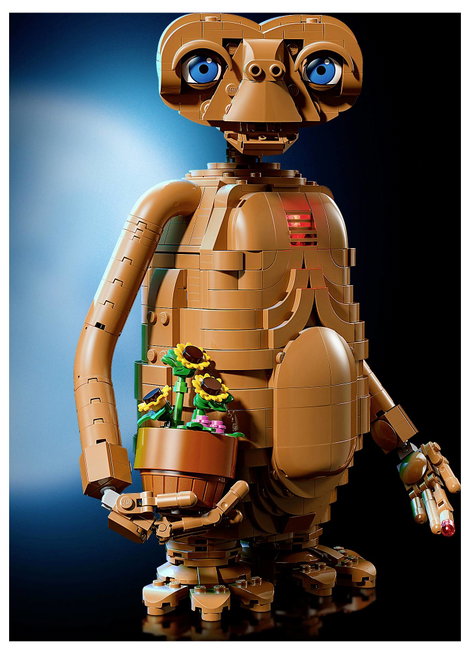 21370 LEGO® IDEAS E.T. the Extra-Terrestrial Bauset für Erwachsene Alien-Zimmerdeko bewegliche Fi 2. kép