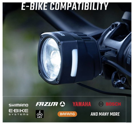 Sigma EOX FL 170 HB w/Mount & Extension Cable Kerékpár fényszóró LED Fedélzeti hálózatról 10. kép