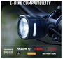 Sigma EOX FL 170 HB w/Mount & Extension Cable Kerékpár fényszóró LED Fedélzeti hálózatról 10. bélyegkép