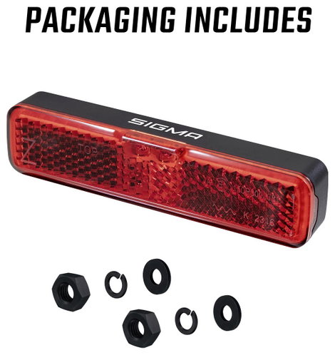 Sigma EOX RL RACK BRAKE w/fixing material Kerékpár hátsó világítás LED Fedélzeti hálózatról 3. kép