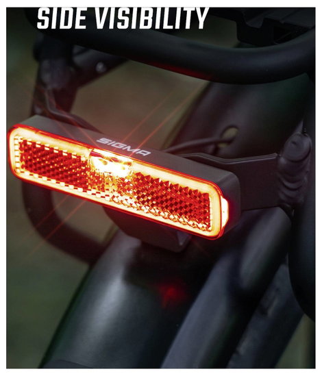 Sigma EOX RL RACK BRAKE w/fixing material Kerékpár hátsó világítás LED Fedélzeti hálózatról 5. kép