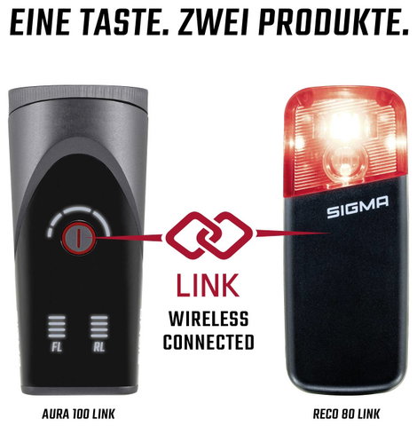 Sigma RECO 80 Link Kerékpár hátsó világítás Akkus LED-es fényforrás Akkuról üzemeltetett 10. kép
