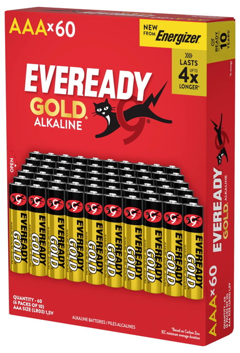 Eveready Mikroelem Eveready Gold Alkáli mangán 1.5 V 60 db 3. kép