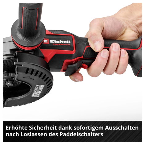 Einhell Professional TP-AG 18/125-13 Q P BL - Solo 4431197 Akkus sarokcsiszoló akku nélkül, töltő né 8. kép