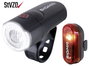 Sigma Aura 30 Set w/ Curve Kerékpár világítás készlet LED Elemekről üzemeltetett Fekete 2. bélyegkép