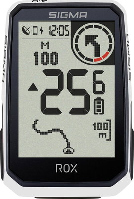 Sigma ROX 4.0 (White) Endurance Kerékpárkomputer, vezeték nélküli Bluetooth