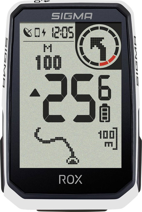 Sigma ROX 4.0 (White) Endurance Kerékpárkomputer, vezeték nélküli Bluetooth
