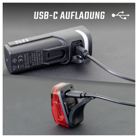 Sigma Aura 50 / Hiro 10 Set Kerékpár világítás készlet Akkus LED-es fényforrás Akkuról üzemeltetett 16. kép