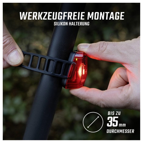 Sigma Aura 40 / Hiro 10 Set Kerékpár világítás készlet Akkus LED-es fényforrás Akkuról üzemeltetett 19. kép