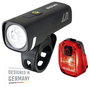 Sigma Aura 40 / Hiro 10 Set Kerékpár világítás készlet Akkus LED-es fényforrás Akkuról üzemeltetett 3. bélyegkép