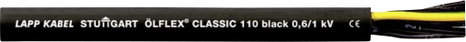 LAPP ÖLFLEX® CLASSIC BLACK 110 Vezérlő vezeték 34 G 1.5 mm² Fekete 1120330/1000 1000 m