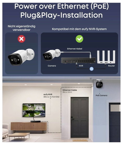 eufy eufy NVR Security System E40 E8P00321 IP Hálózati videófelvevő készlet 3. kép