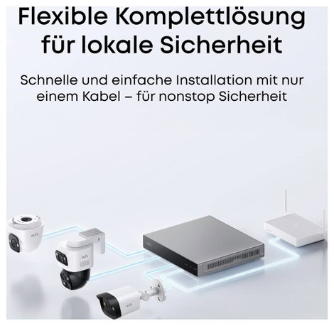 eufy eufy NVR Security System E40 E8P00321 IP Hálózati videófelvevő készlet 8. kép