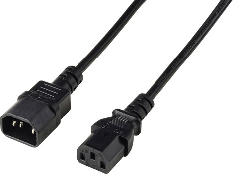 Renkforce Áram Hosszabbítókábel Deluxe [1x Hidegkészülék dugó, C13 - 1x Hidegkészülék alj, C14] 1.00