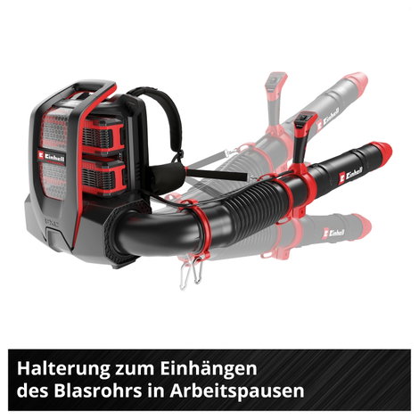 Einhell Professional 3433580 GP-LB 36/280 Li E BL-Solo Akku Lombfújó, Lombszívó Hordpánt, Szoft mark 9. kép