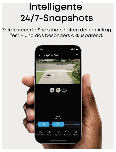eufy eufy eufyCam E41 T8144*2+Homebase3*1+3W E8144323 IP Hálózati videófelvevő készlet 7. kép