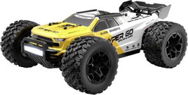 MJX Fehér-sárga, Fekete Brushless 1:14 RC modellautó Elektro Truggy 4WD RtR 2,4 GHz Akkuval és töltő