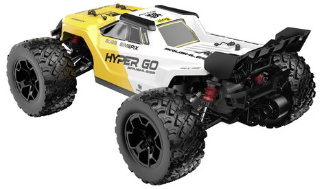 MJX Fehér-sárga, Fekete Brushless 1:14 RC modellautó Elektro Truggy 4WD RtR 2,4 GHz Akkuval és töltő 3. kép