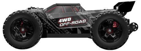 MJX Fehér-sárga, Fekete Brushless 1:14 RC modellautó Elektro Truggy 4WD RtR 2,4 GHz Akkuval és töltő 6. kép
