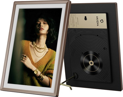 Arzopa Digitális WiFi képkeret 35.6 cm 14 coll EEK: E (A - G) 2.160 x 1.856 Pixel 2 GB Mokka