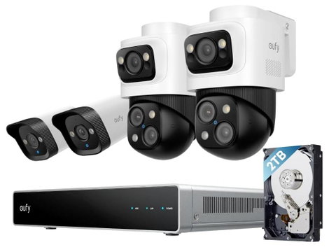 eufy eufy NVR Security System S4 E8E00323 Vezetékes, LAN IP-Hálózati videófelvevő készlet3840 x 2160