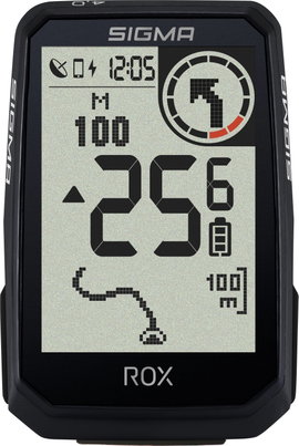 Sigma ROX 4.0 (Black) Endurance Kerékpárkomputer, vezeték nélküli Bluetooth Teljesen grafikus kijelz