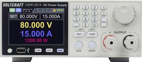 VOLTCRAFT VSPP-2015 19 labortápegység, szabályozható 0 - 150 V/DC 0 - 20 A 2000 W USB, RS-485, LAN P