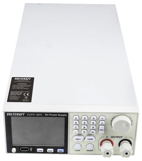 VOLTCRAFT VSPP-1815 19 labortápegység, szabályozható 0 - 150 V/DC 0 - 30 A 1800 W USB, RS-485, LAN P 4. kép