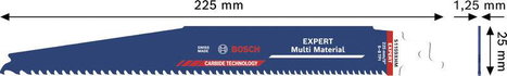 Bosch Accessories 2608902335 EXPERT Multi Material S1159XHM szablyafűrészlap, 3 darabos készlet 3 db 2. kép