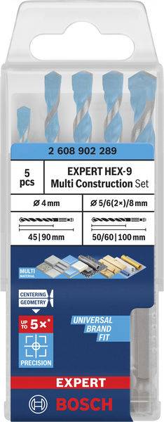 Bosch Accessories 2608902289 2608902289 Multifúró készlet 4 mm, 5 mm, 6 mm, 6 mm, 8 mm 1 db 3. kép