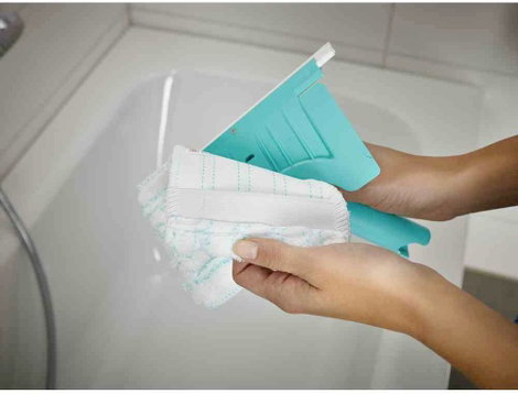 Leifheit Wannen/Fliesenreiniger Flexi Pad Evolution mit Teleskopstiel 41700 1 db 5. kép
