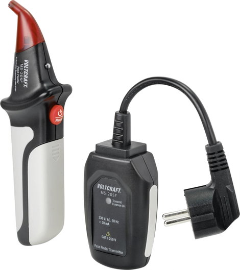 Kismegszakító és biztosíték kereső, 230 V/AC, CAT II, védőérintkezős dugó, VOLTCRAFT MS-20SF 2. kép