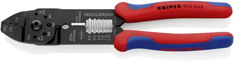 Krimpelő fogó szigeteletlen csúszósarukhoz Knipex 9721215 B