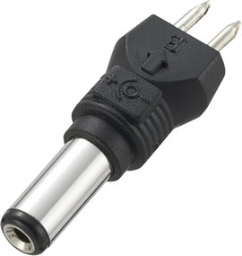 Kisfeszültségű adapter csatlakozó külső Ø 5,5 mm, belső Ø 2,1 mm, egyenes, Voltcraft
