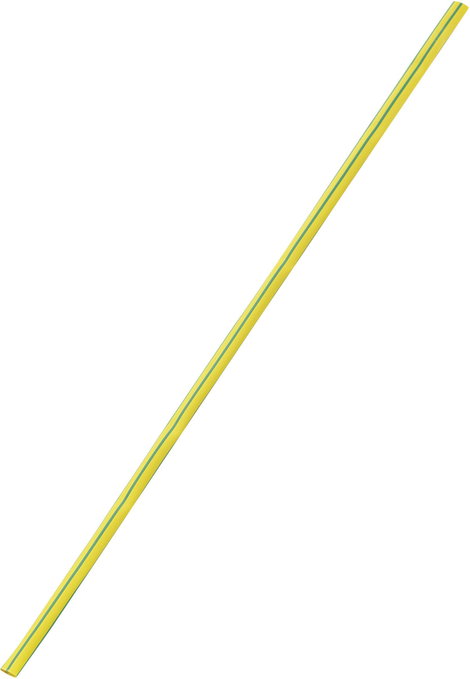 Zsugorcső, vékony falú 12 mm /4 mm , zsugorodási arány 3:1 sárga-zöld színben