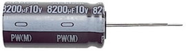 Elektrolit kondenzátor, radiális, álló, RM 5 mm 220 µF 35 V 20 % Ø 10 x 12,5 mm Nichicon UPW1V221MPD
